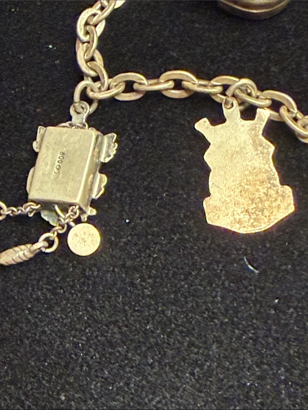 MCM 925 Stamped European Travel Souvenir Charm Bracelet